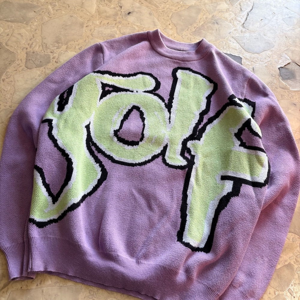 Golf Wang “Safari” Sweater – Lavender – XS - Picture 2 of 6